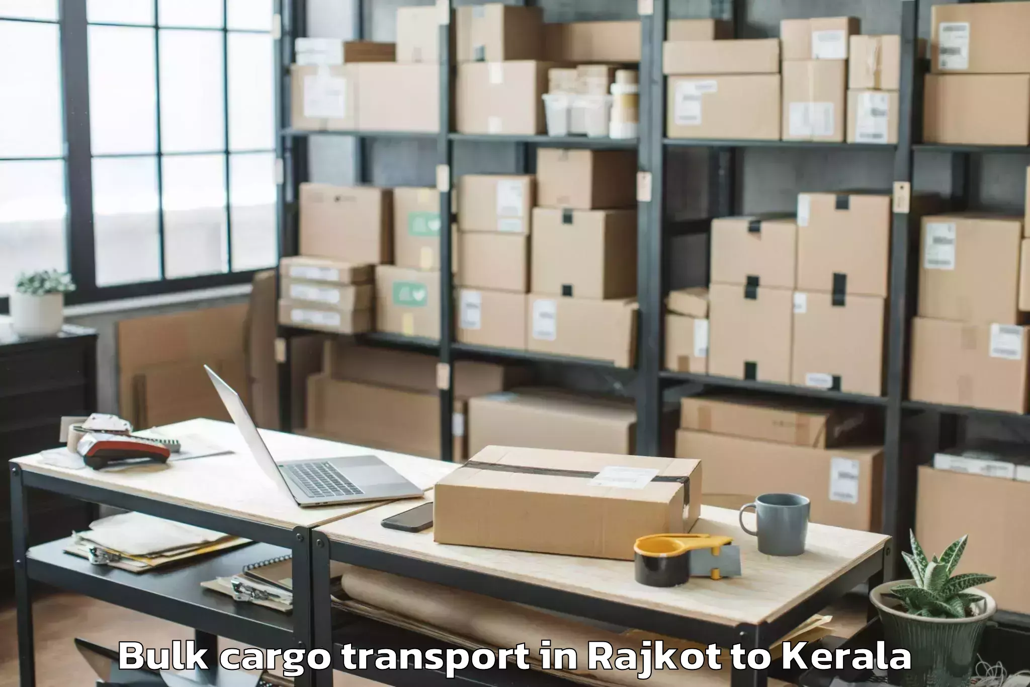 Book Rajkot to Punalur Bulk Cargo Transport